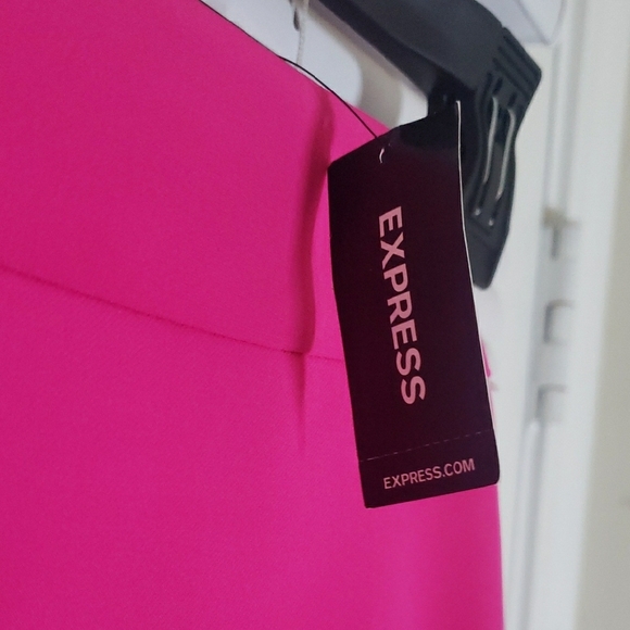 EXPRESS NEON FUCHSIA A-LINE MINI SKIRT  SZ 2 - Picture 6 of 12